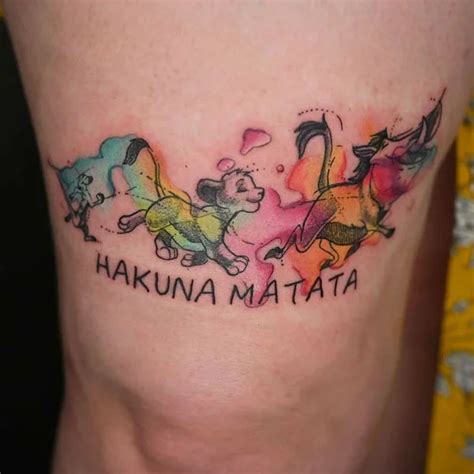 hakuna matata tattoo symbol|100 Striking Hakuna Matata Tattoos To Lean Back On For Nostalgia